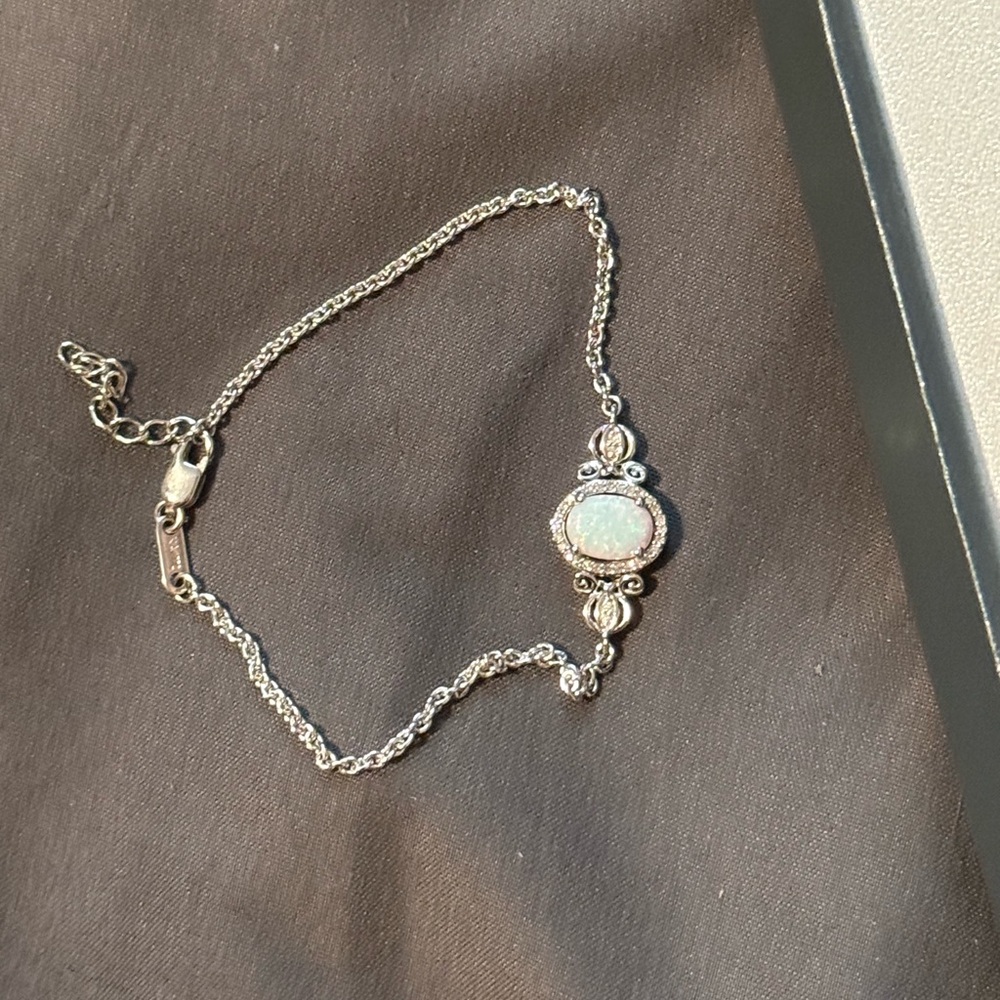Cinderella carriage Silver Bracelet with Opal Stone
